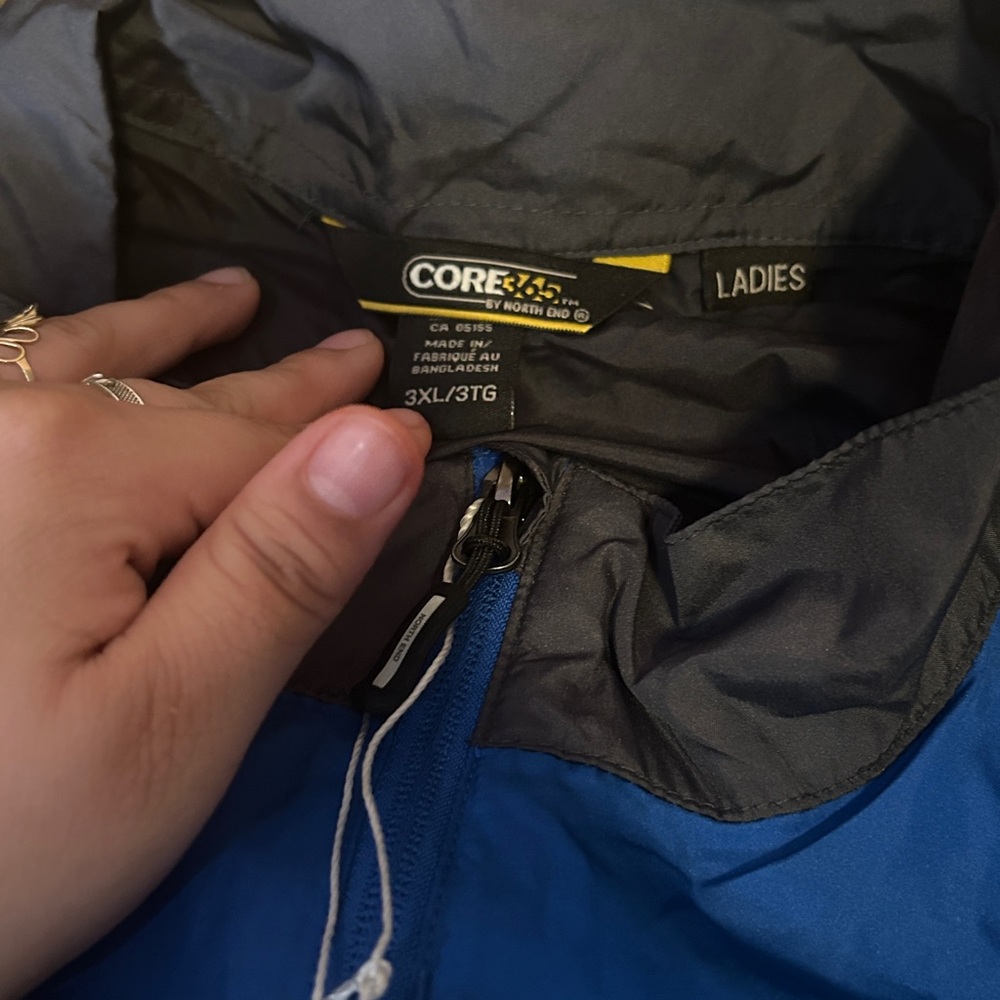 Core365 Men's Blue Raincoat